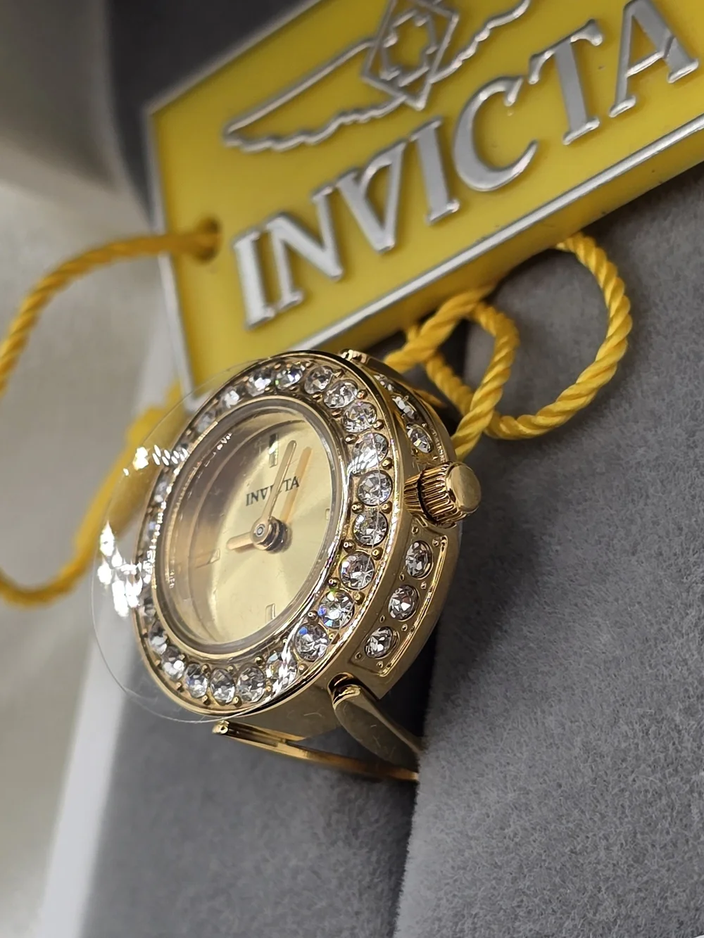 Invicta Gold Tone Ring Watch